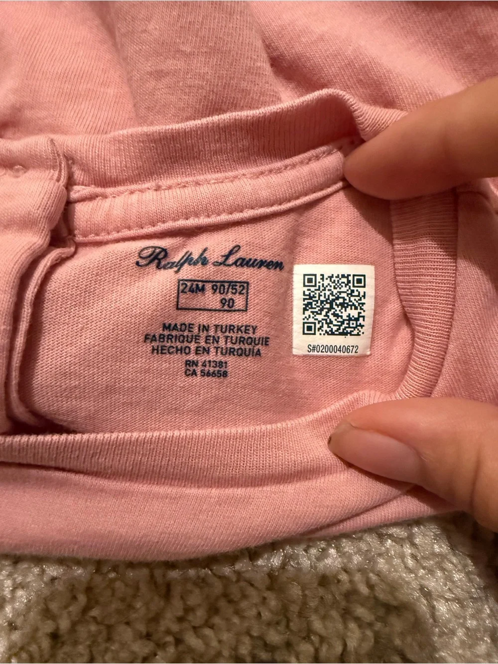 Ralph Lauren Pink POLO Embroidered Short Sleeve Tee